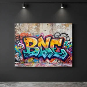Neon Echoes Original Canvas