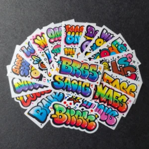 100 Names Holographic Sticker Pack